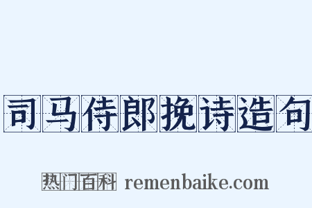 司马侍郎挽诗造句是什么意思的图片